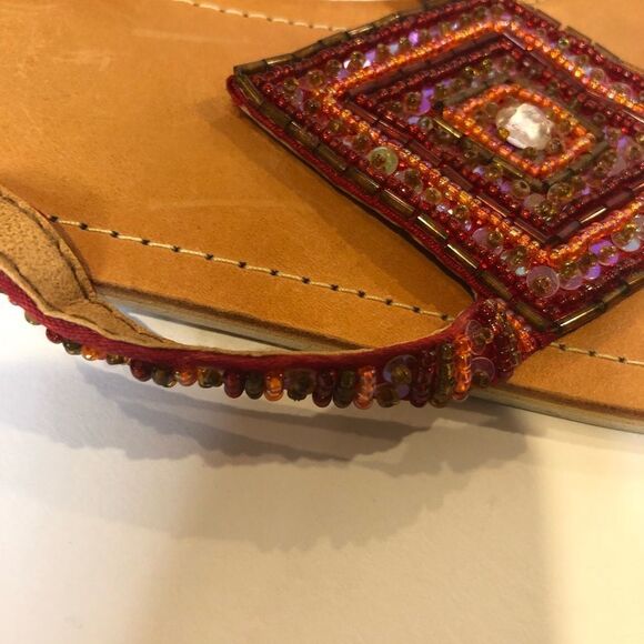 WBA Collection beaded and sequin sandals size 8 - Picture 4 of 10